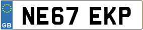 Trailer License Plate